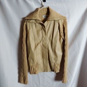 Vintage Kikit sweater with leather